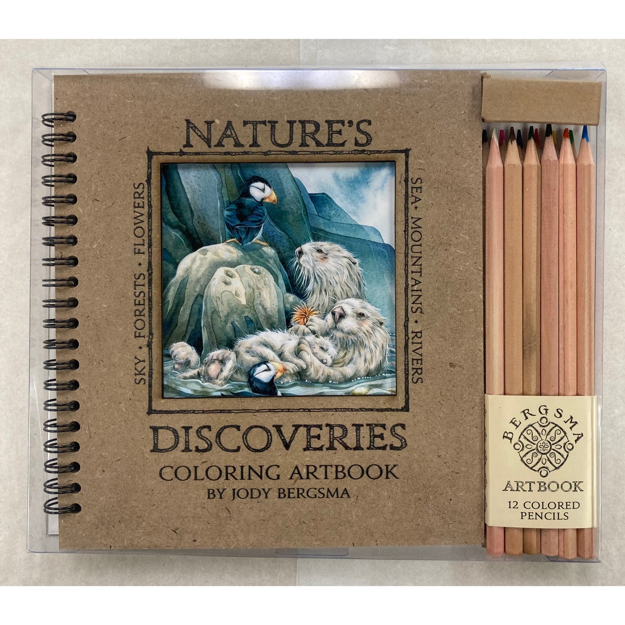 Puffin with Love for Each Otter Coloring Art Book