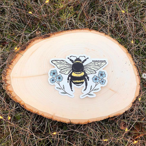 Bee Wildflowers Sticker