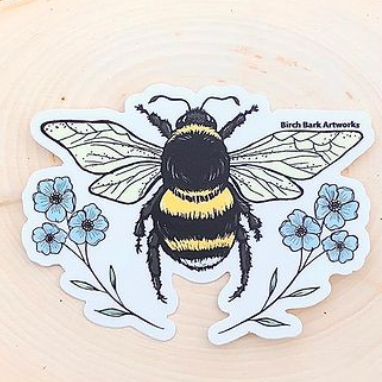 Bee Wildflowers Sticker