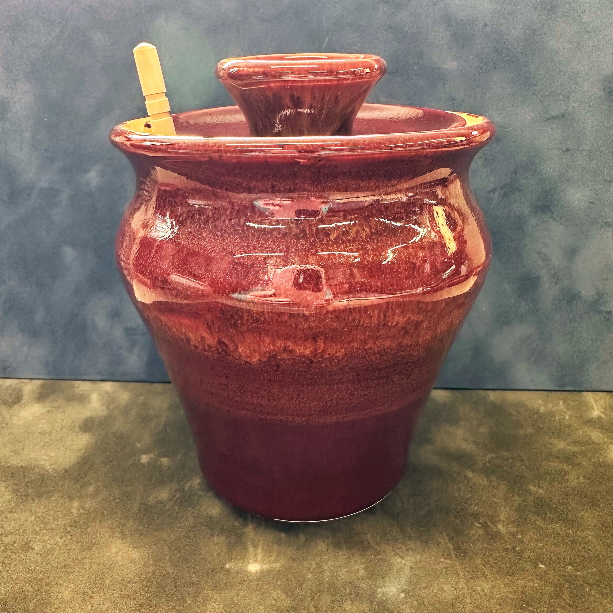 Stoneware Honey Pot