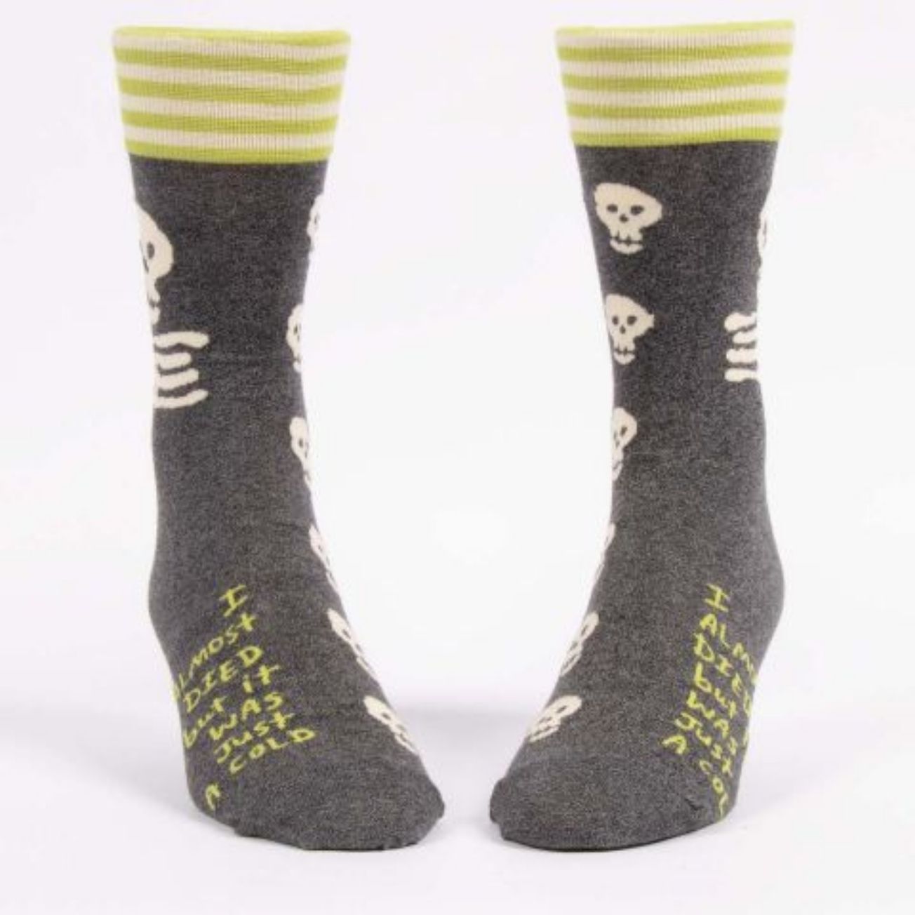 I Almost Died Mens Crew Socks