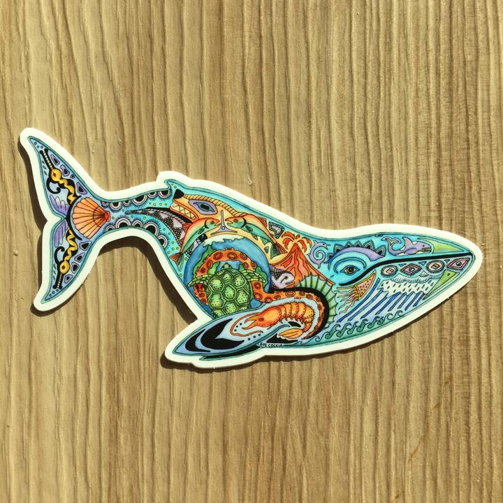 Sue Coccia Blue Whale Stickers