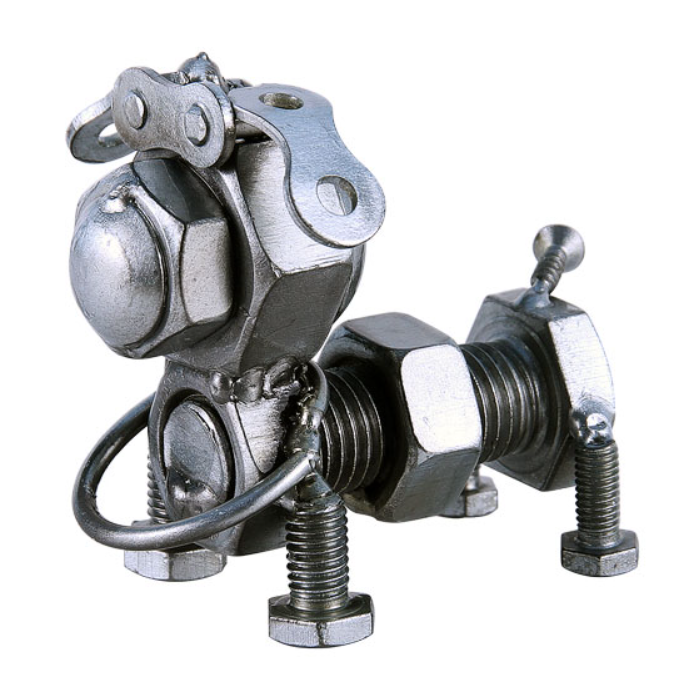 Bolt Dog Metal Figurine