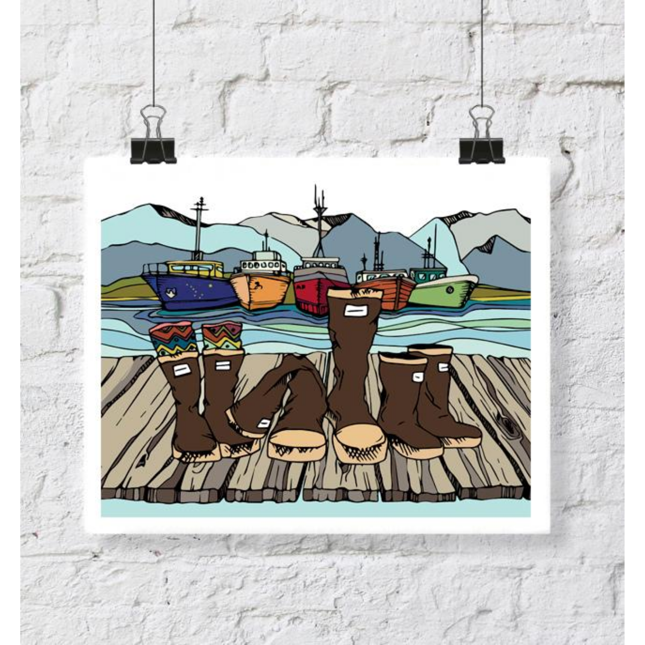 Boots and Boats Print