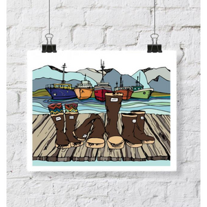 Boots and Boats Print