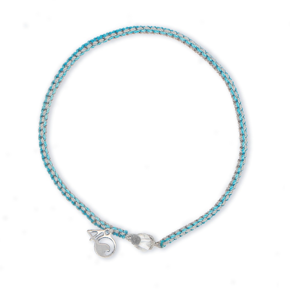 Beluga Whale Braided Bracelet