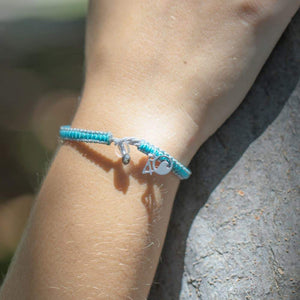 Beluga Whale Braided Bracelet