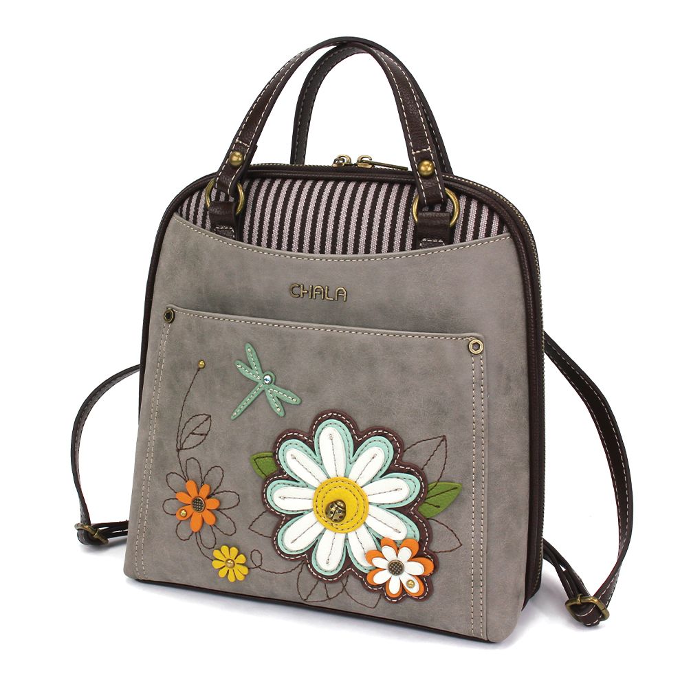 Daisy Convertible Backpack - Gray