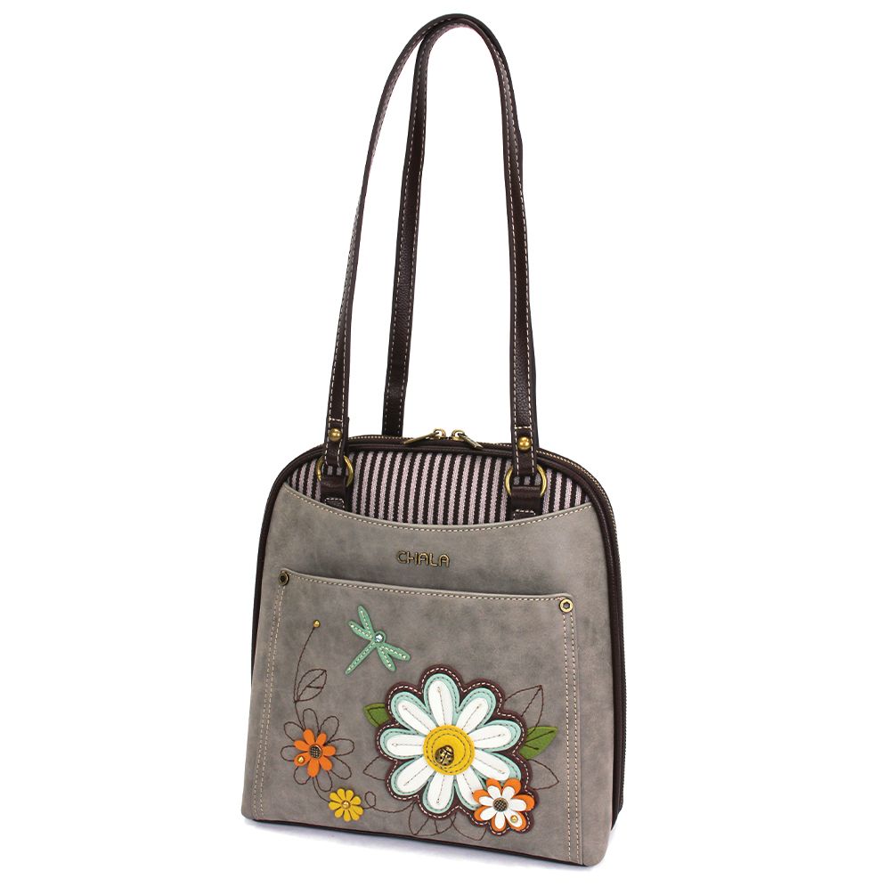 Daisy Convertible Backpack - Gray