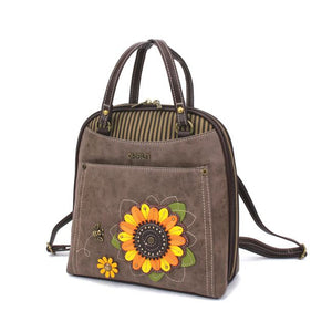 Sunflower Convertible Backpack - Stone Gray