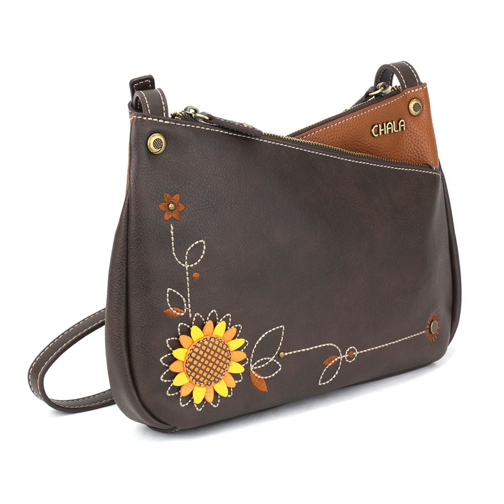 Sunflower Criss Crossbody - Brown