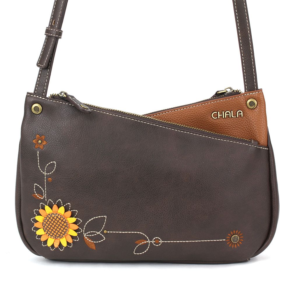 Sunflower Criss Crossbody - Brown