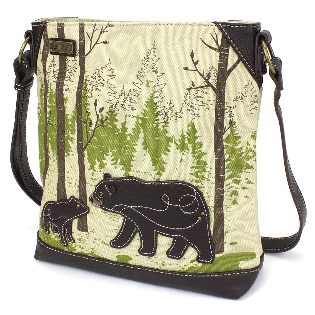 Safari Bear Canvas Crossbody