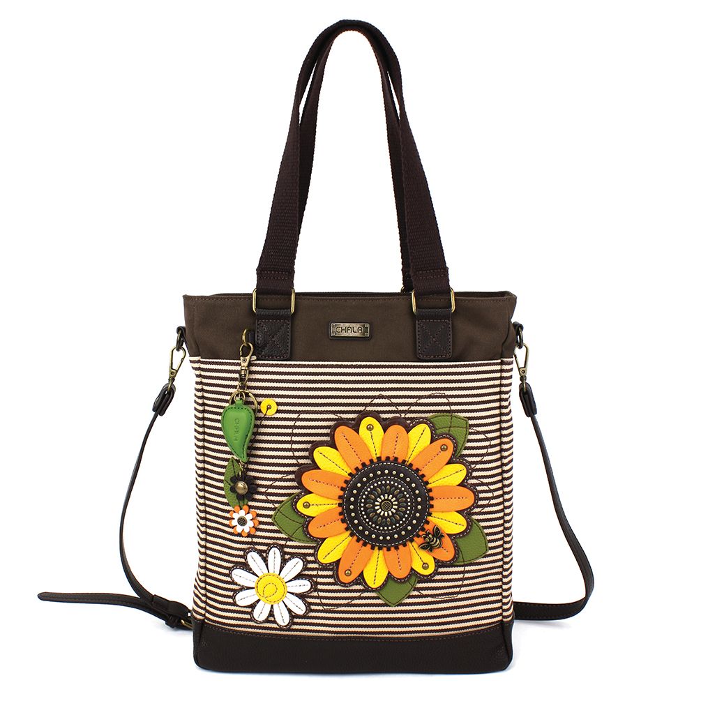 Sunflower Work Tote - Brown Stripe