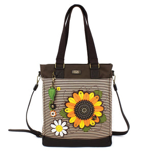 Sunflower Work Tote - Brown Stripe