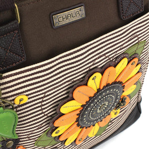 Sunflower Work Tote - Brown Stripe