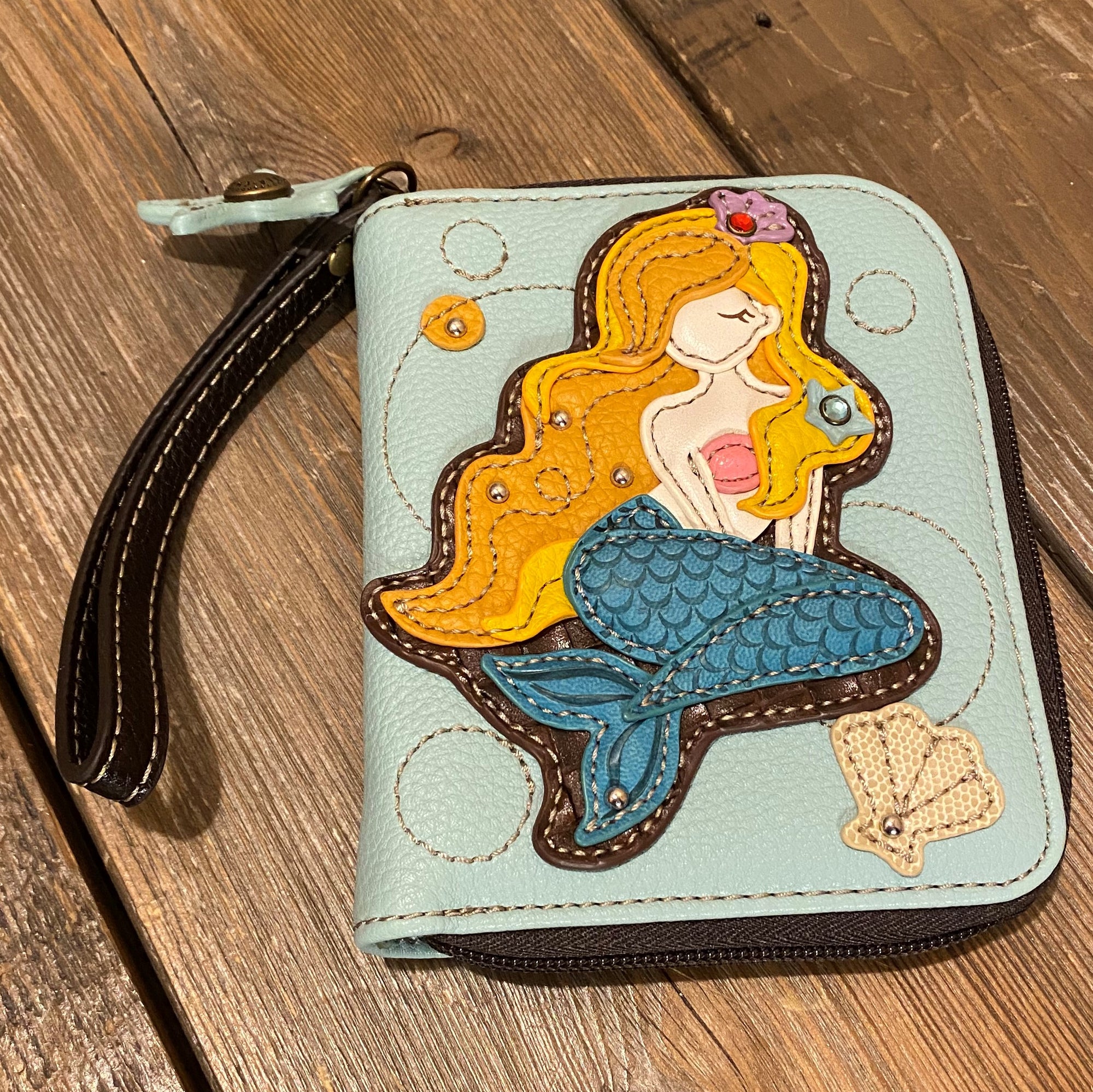 Mermaid Zip Around Wallet
