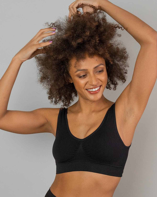 Comfort Bra Sport Black - Forests, Tides, and Treasures