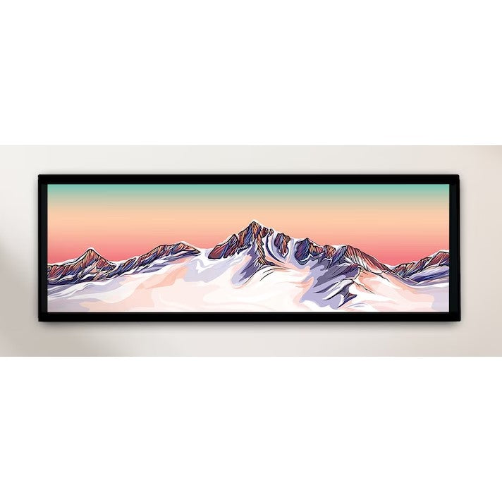 Chugach Range Framed Canvas Print