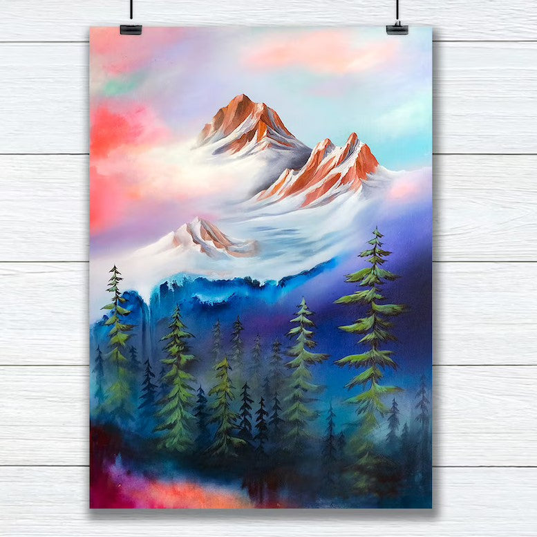 Pushing Peaks Print