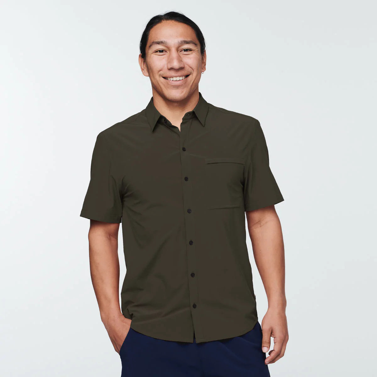 Cambio Button Up Mens Shirt - Iron