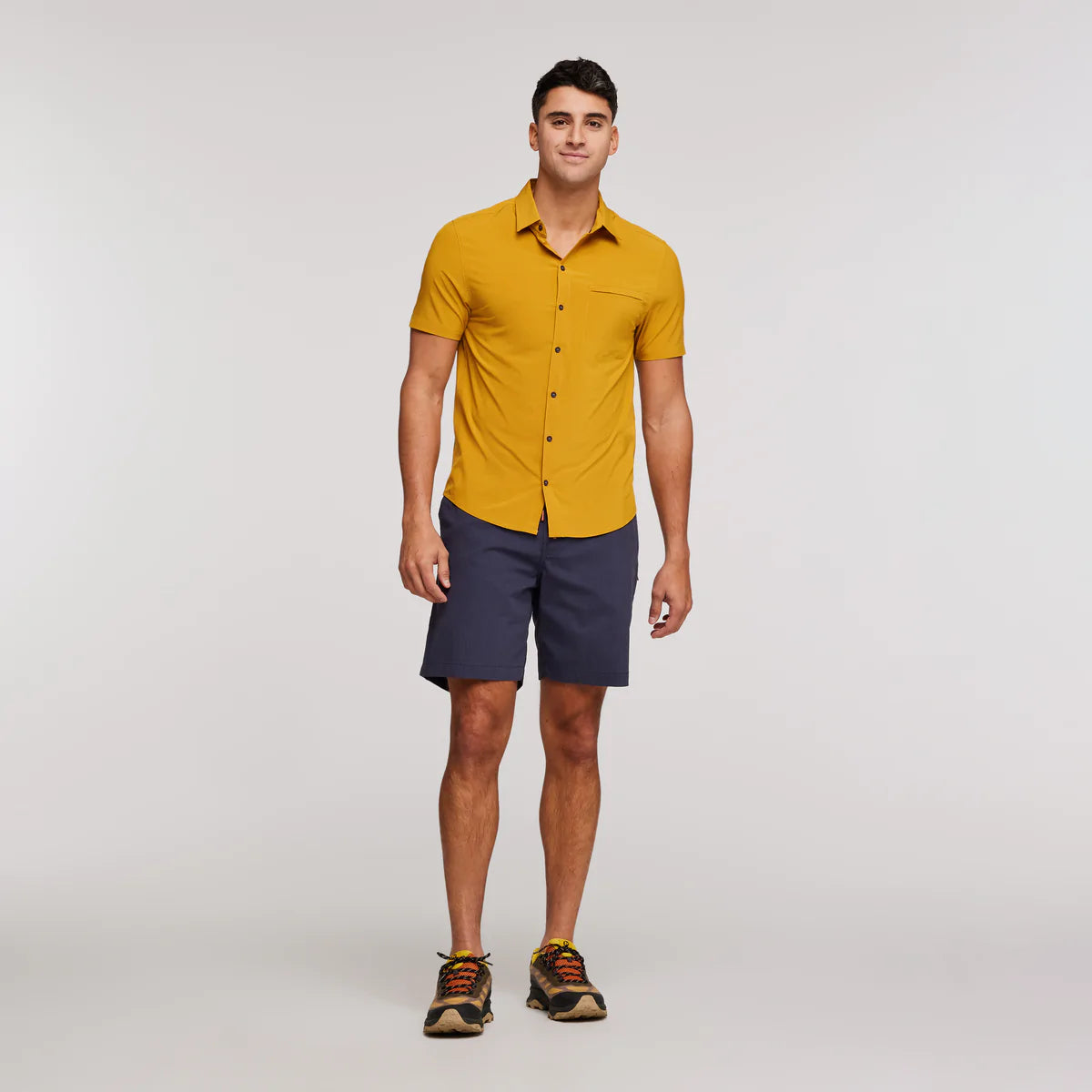 Cambio Button Up Mens Shirt - Amber