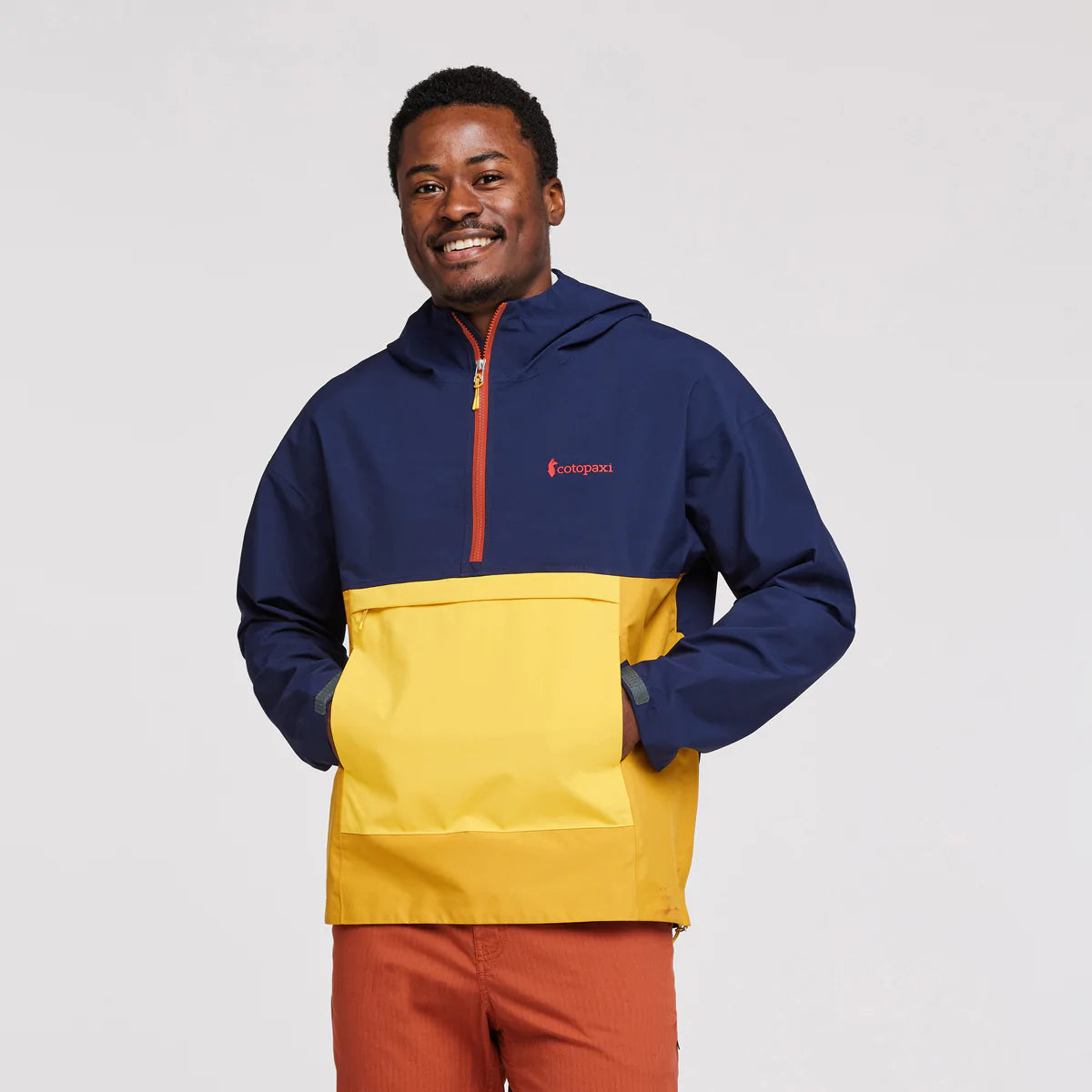 Cielo Mens Rain Anorak - Maritime Amber