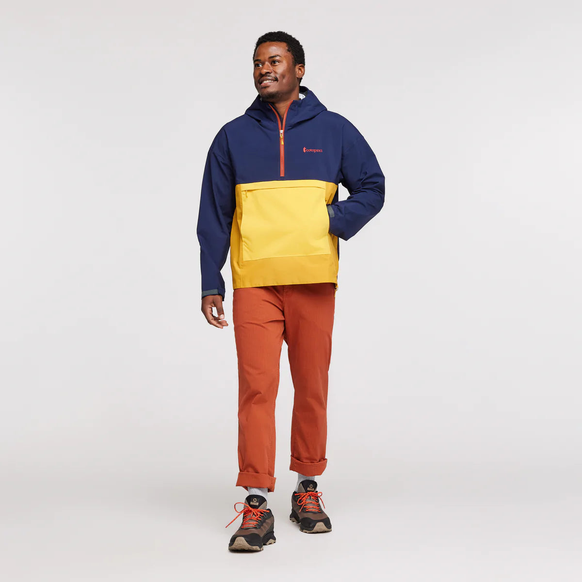 Cielo Mens Rain Anorak - Maritime Amber