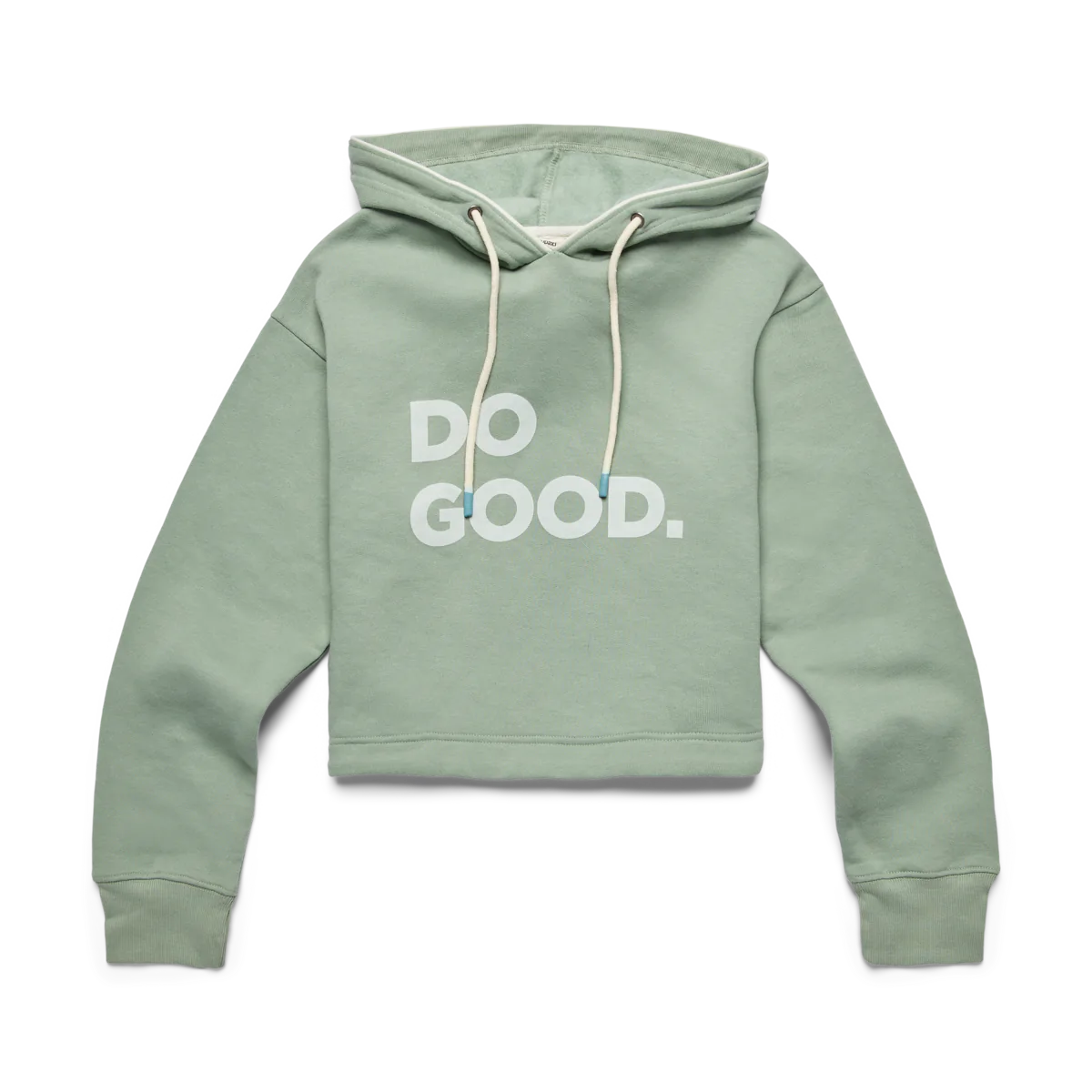 Do Good Crop Womens Sweatshirt - Silver Leaf