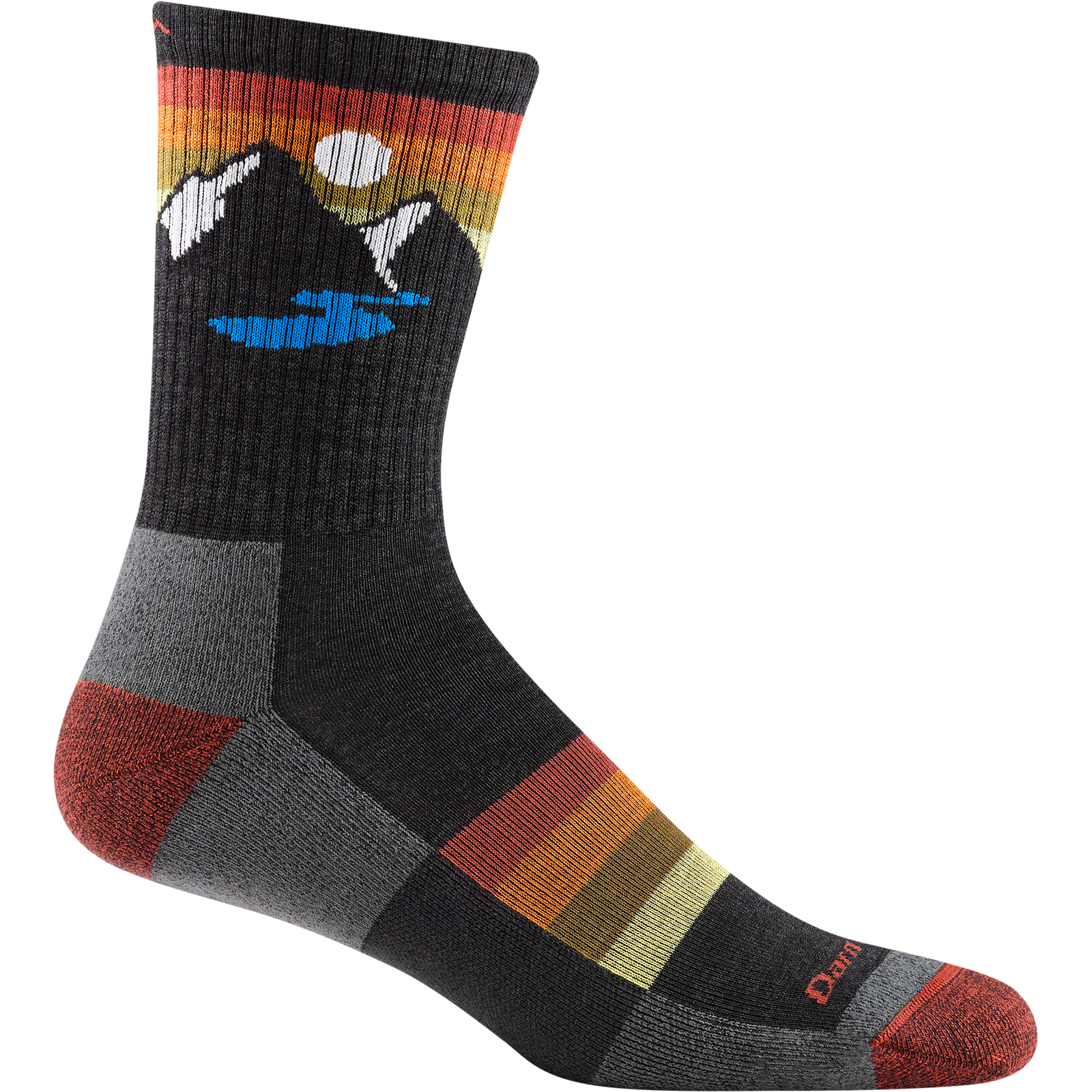 Sunset Ridge Micro Crew Lightweight Sock with Cushion for Men