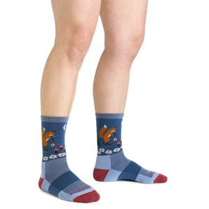 Critter Club Micro Crew Lightweight Hiking Sock for Women