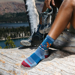 Critter Club Micro Crew Lightweight Hiking Sock for Women