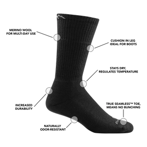 T422 Tactical Boot Midweight Sock - Mens