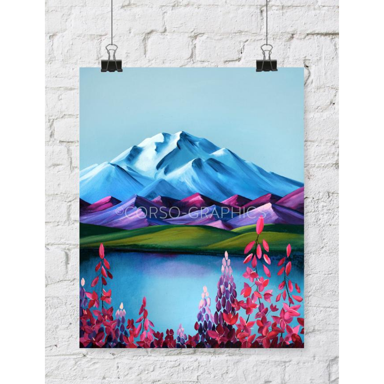 Denali Fireweed Print