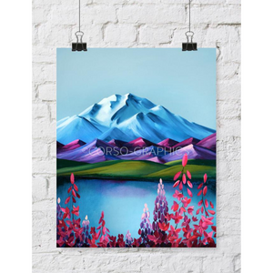 Denali Fireweed Print