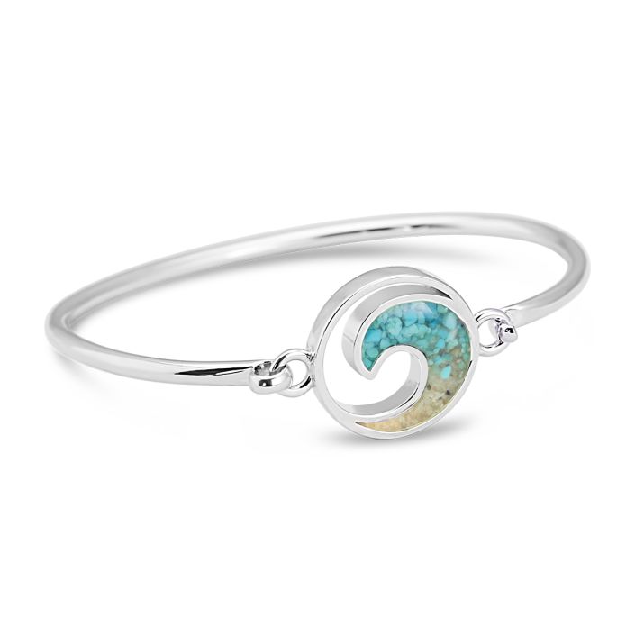 Cresting Wave Bracelet - Turquoise Gradient