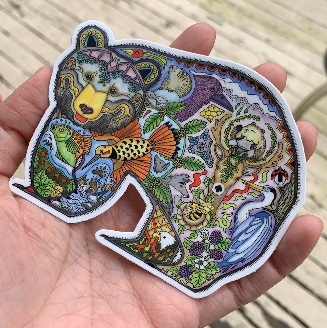 Sue Coccia Black Bear Stickers