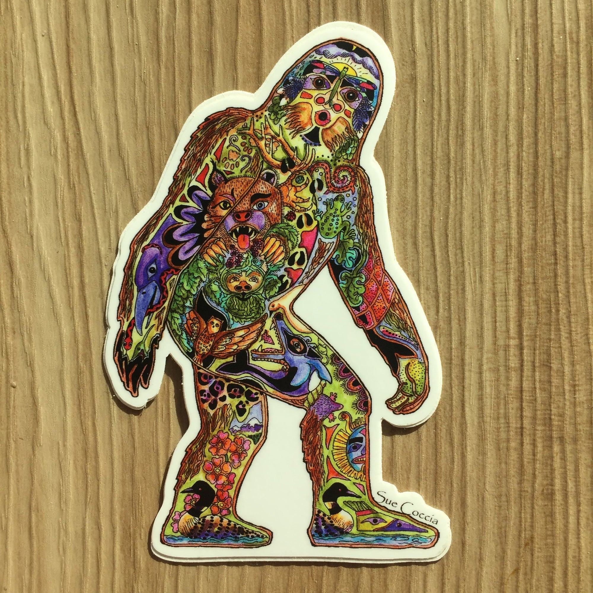 Sue Coccia Sasquatch Stickers