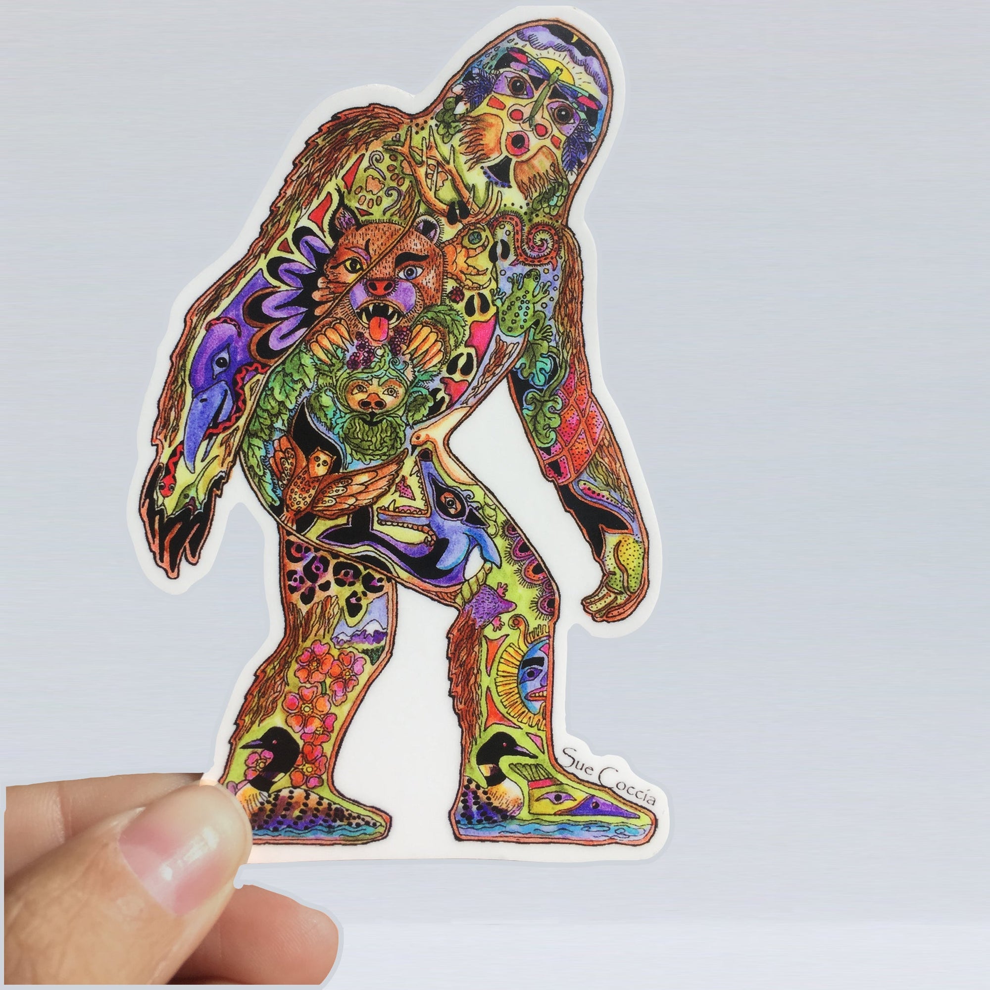 Sue Coccia Sasquatch Stickers