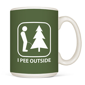 I Pee Outside Mug