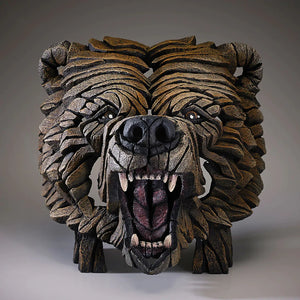 Bear Bust Edge Sculpture