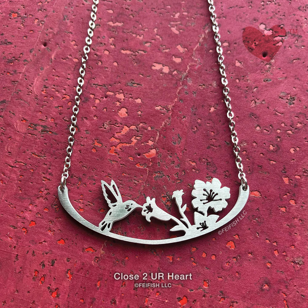Hummingbird Necklace - In The Woods