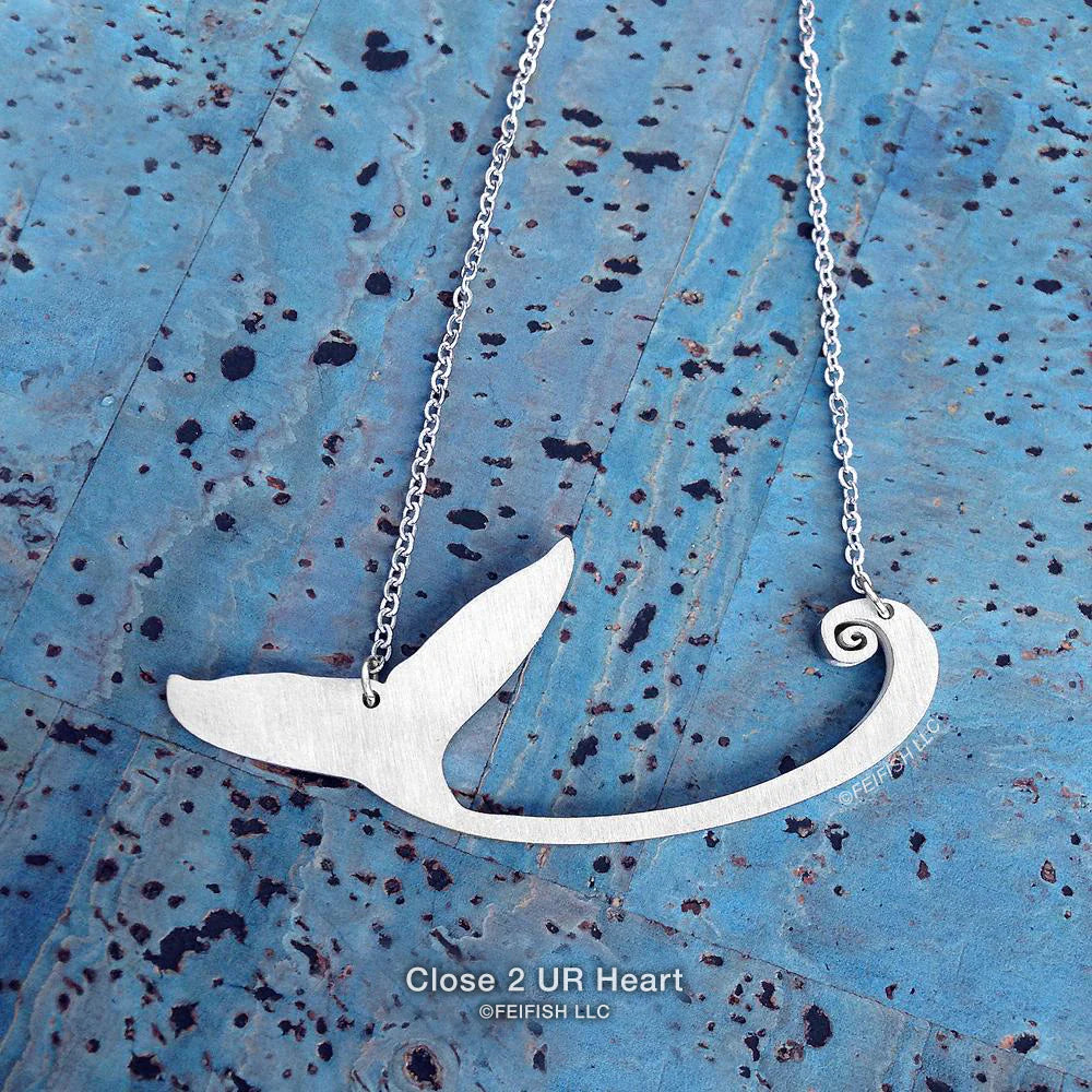 Whale Tail Necklace - In The Wave