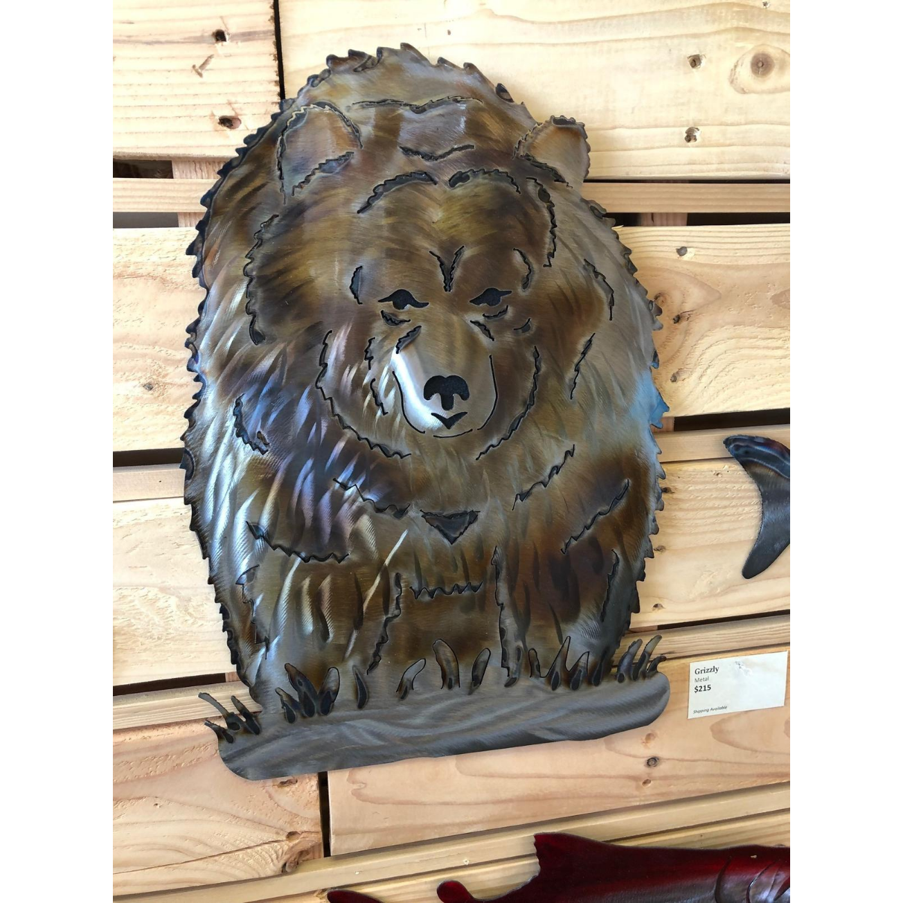 Grizzly Metal Wall Art