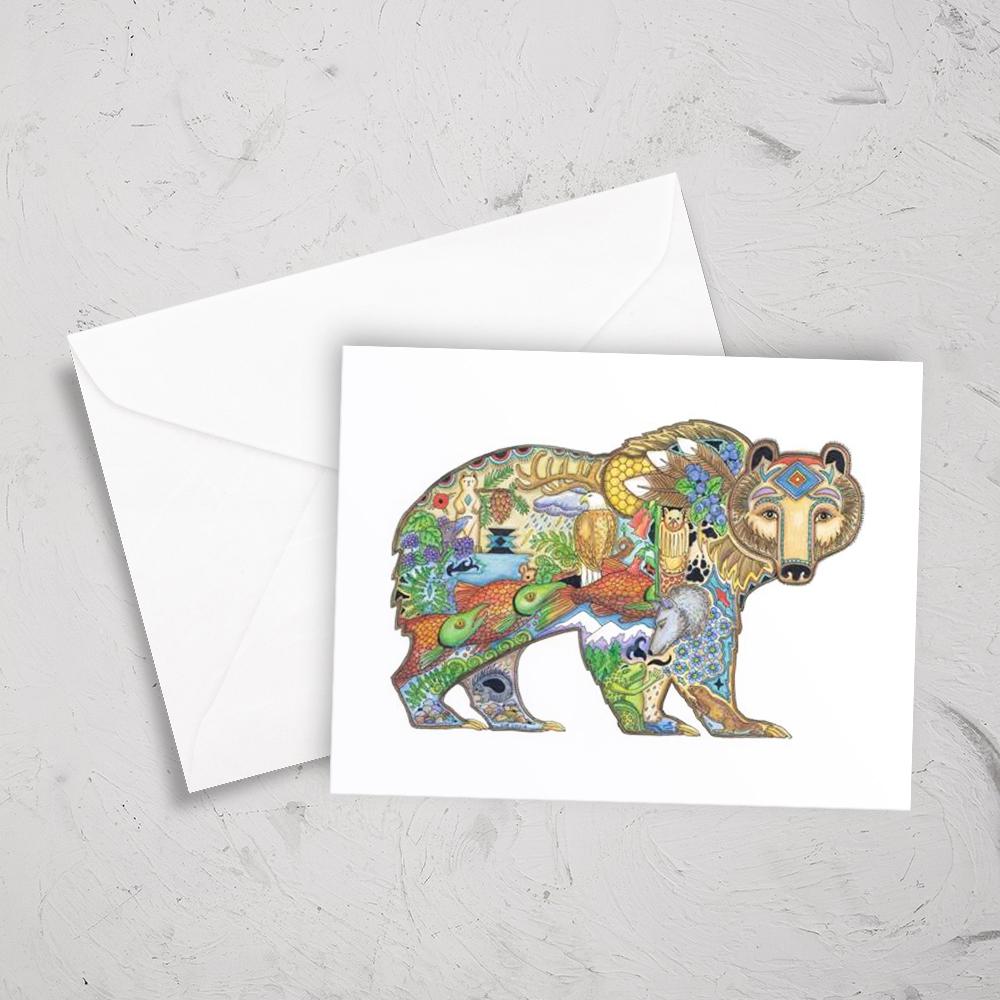 Grizzly Bear Notecard