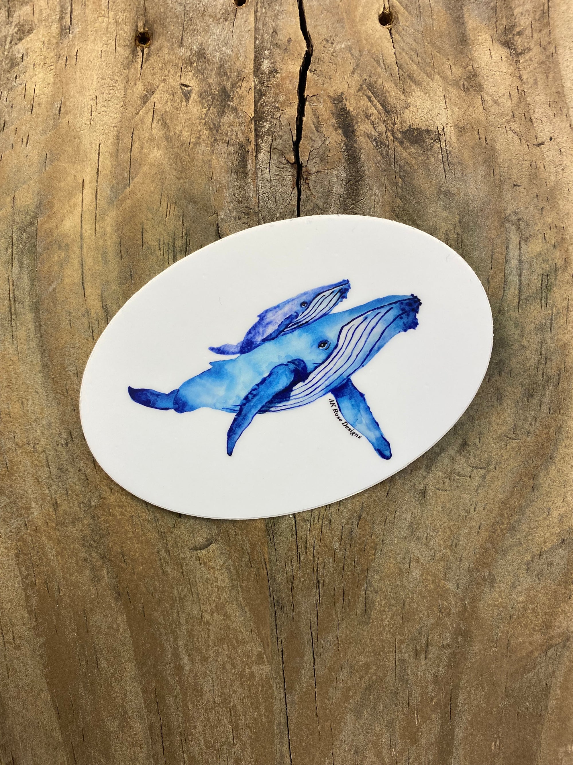 Mama and Baby Humpback Sticker