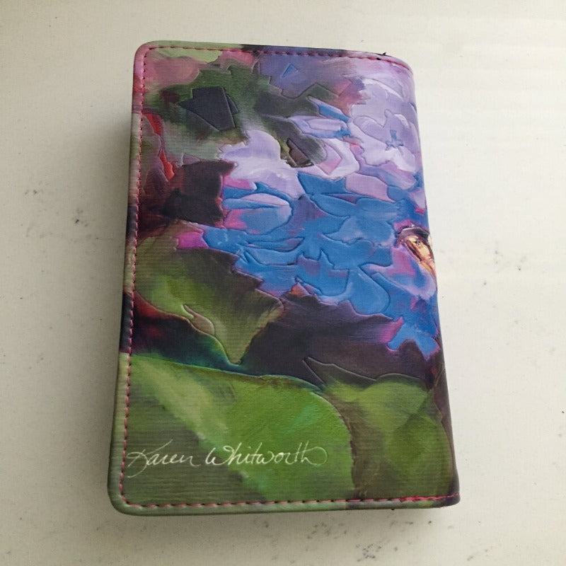 Lilac Flowers and Butterfly Wallet - Large