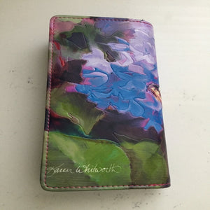 Lilac Flowers and Butterfly Wallet - Large