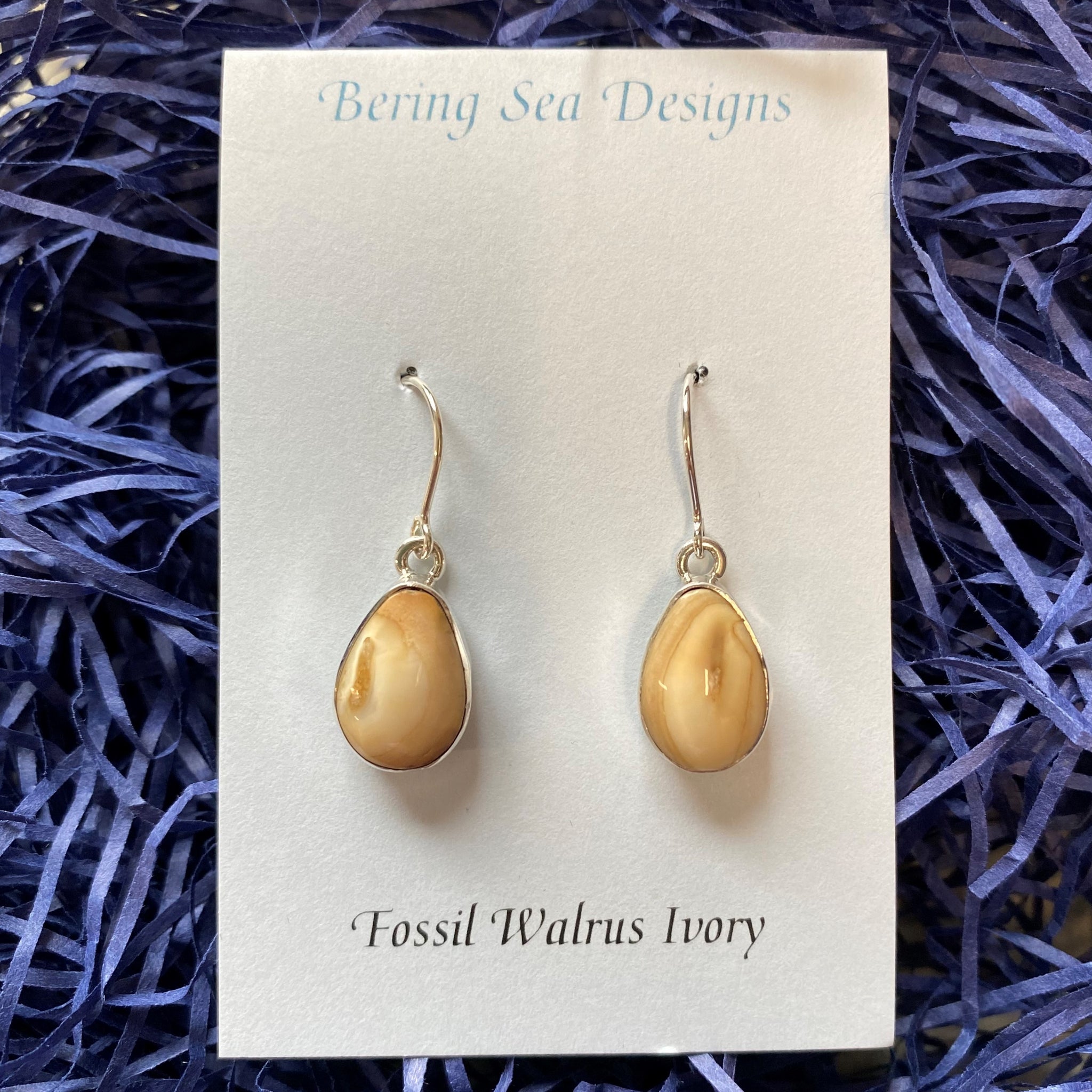 Walrus Ivory Earrings Forests Tides and Treasures