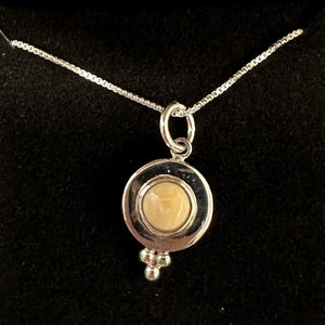 Three Dots Mammoth Ivory Pendant